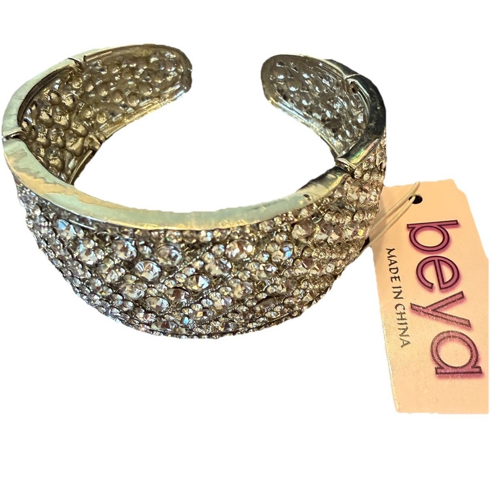 Wedding Bling Formal Party Coquette Beya Rhinestone Cuff‎ Bracelet